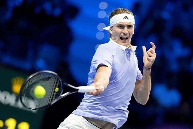 'Solid' Zverez eases past Rublev as Alcaraz falters at ATP Finals