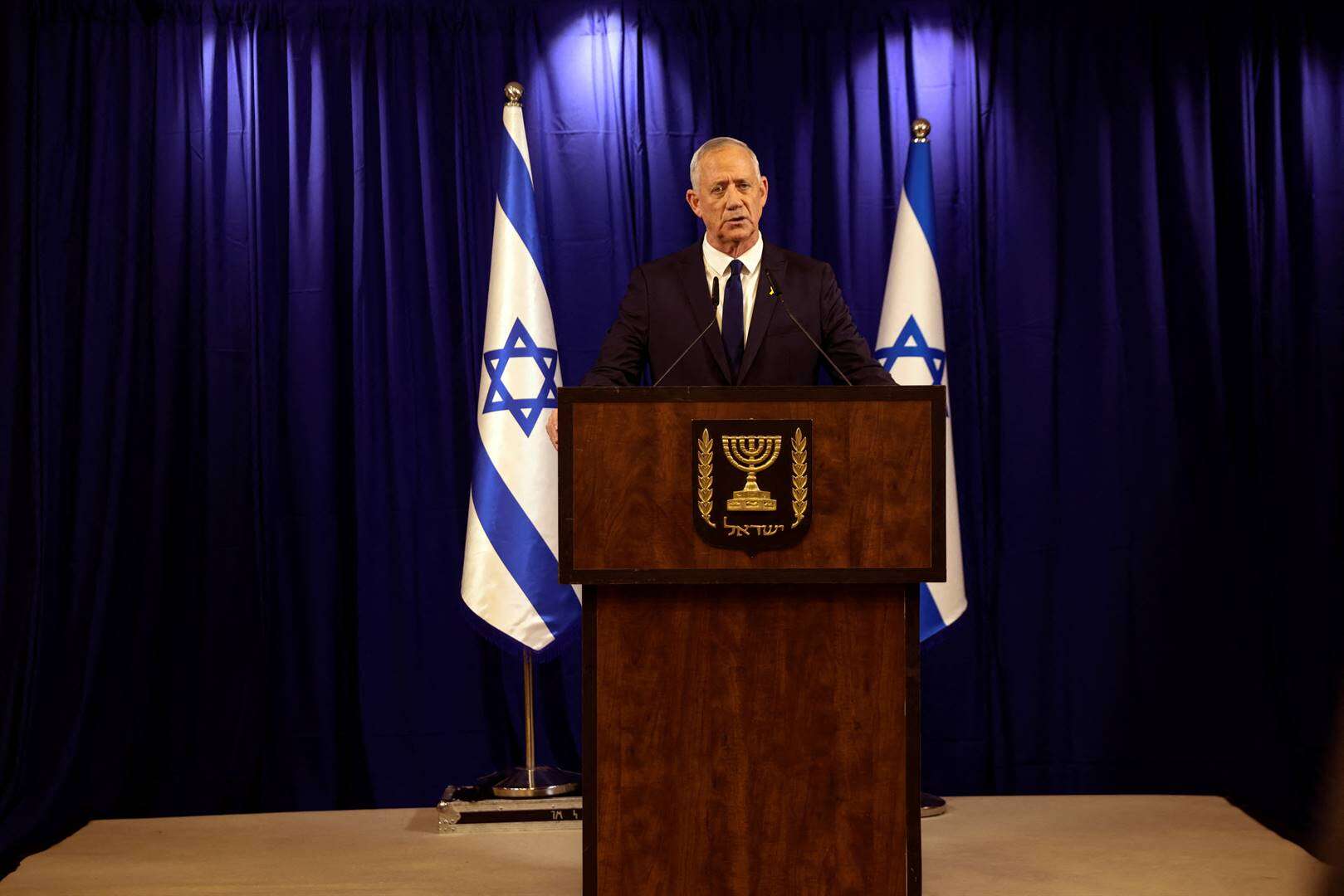 Gantz bedank uit Netanyahu se eenheidsregering