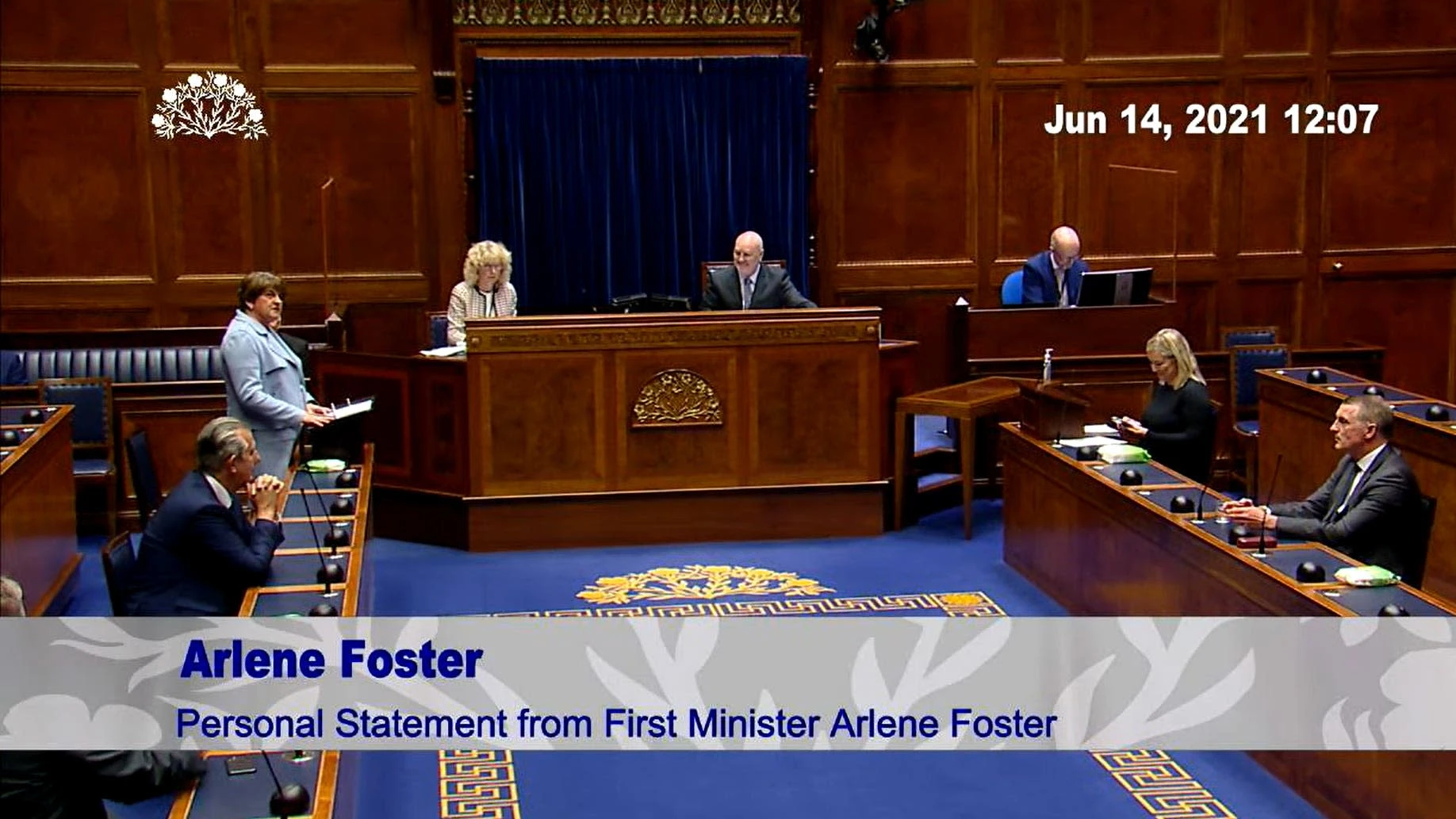 Political rivals praise Arlene Foster’s ‘utmost dignity’