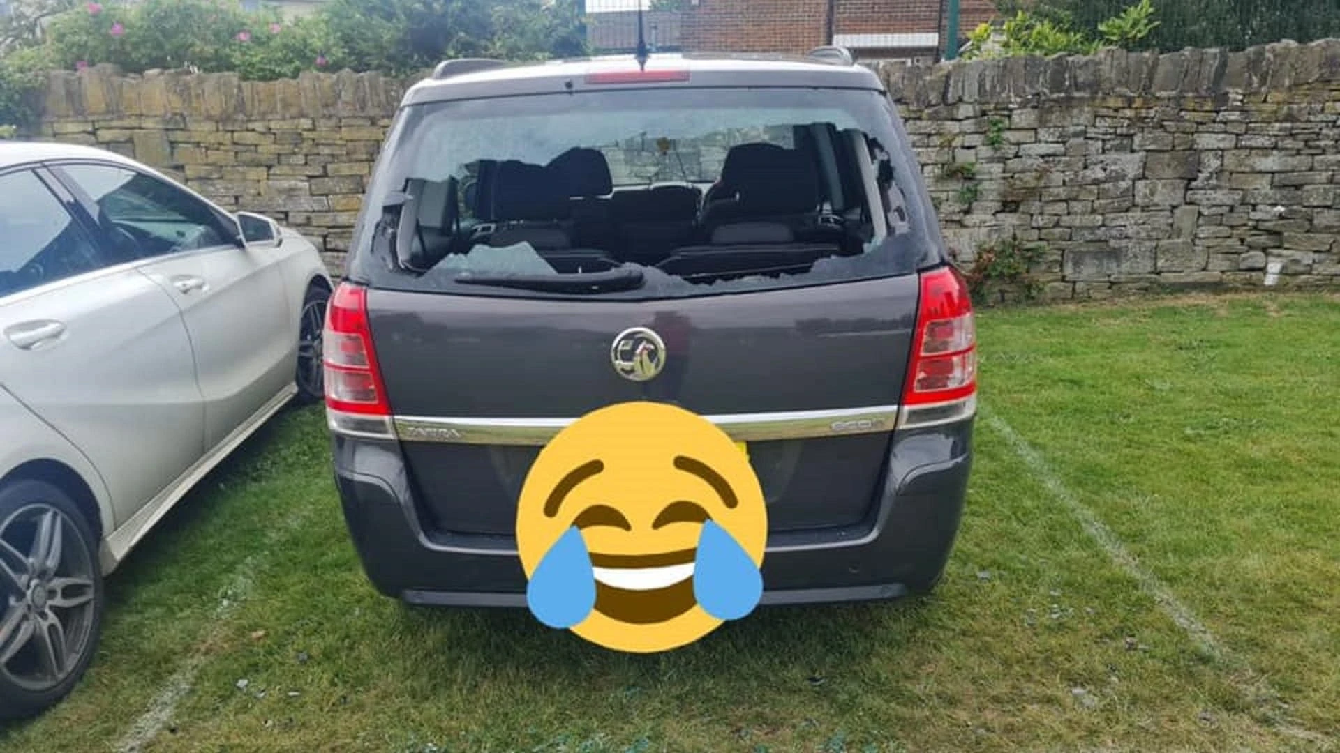 Cricketer hits six through his own car window