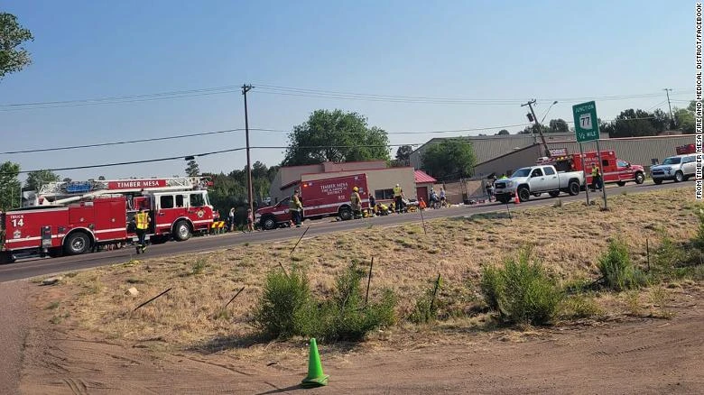 Truck rams cyclists in race, critically injuring six