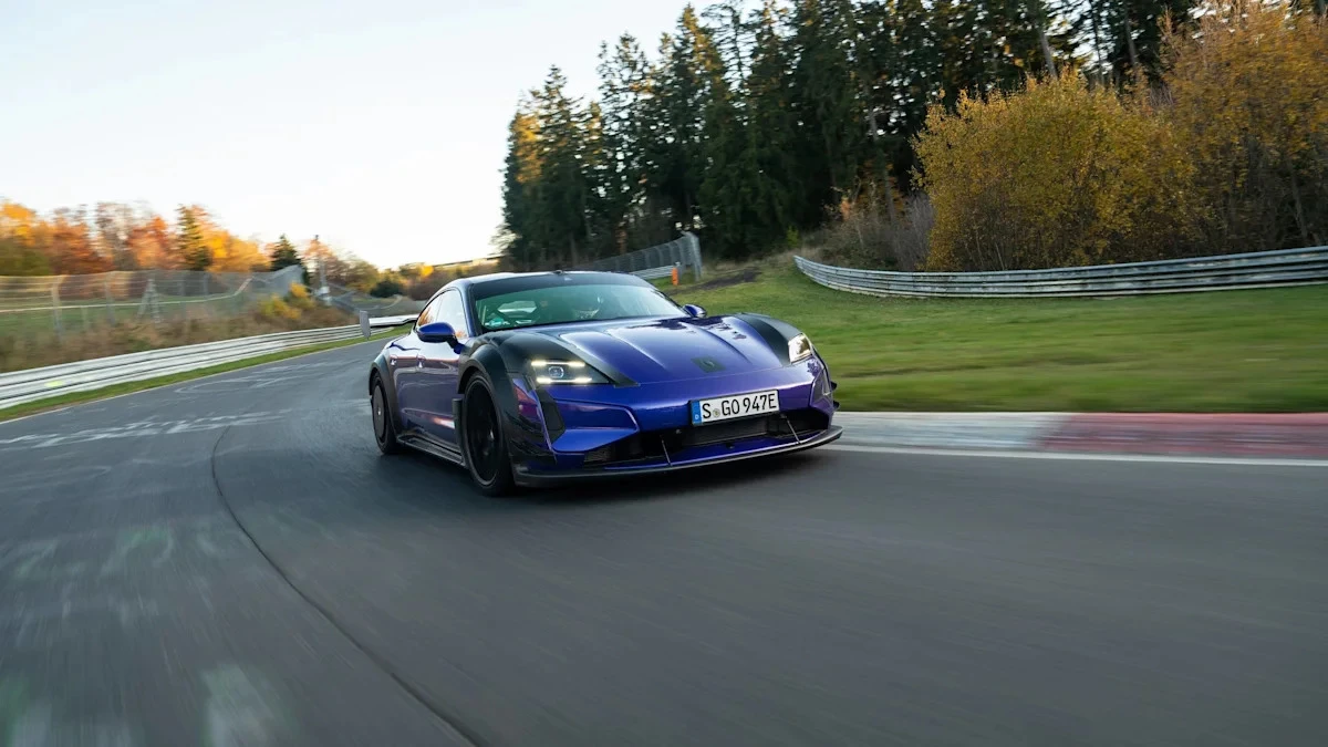 Porsche’s Taycan Turbo GT with Manthey Kit sets new Nurburgring record