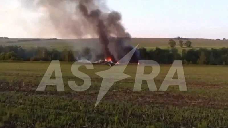 Russian Tu-22M3 bomber crashes during training flight