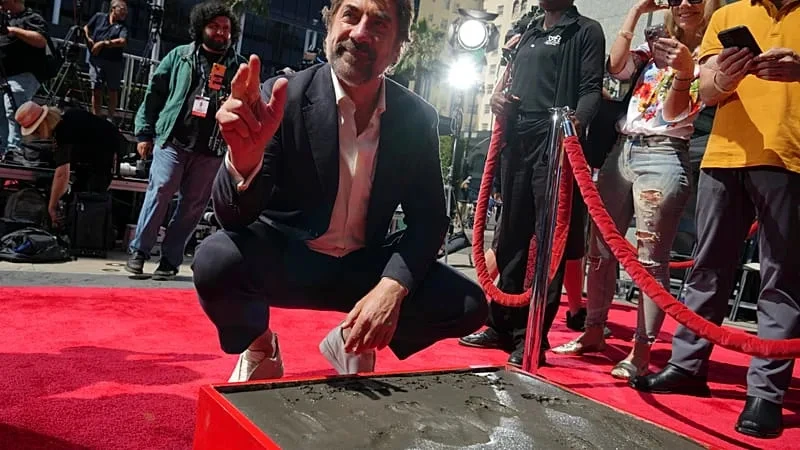 Javier Bardem joins Hollywood greats at landmark ceremony