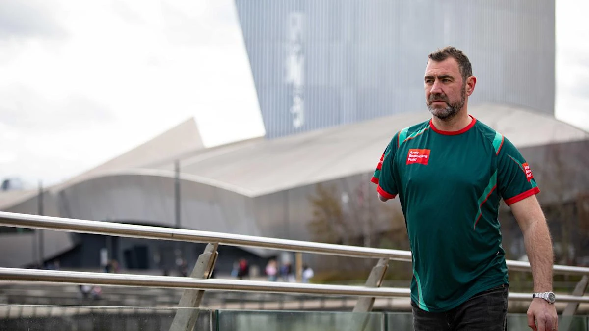 Veteran plans to become first triple amputee to complete London Marathon