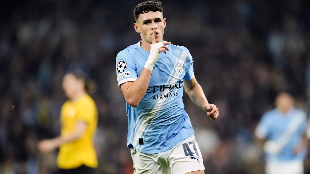 Phil Foden scores twice as Man City beat Borussia Dortmund in Champions League