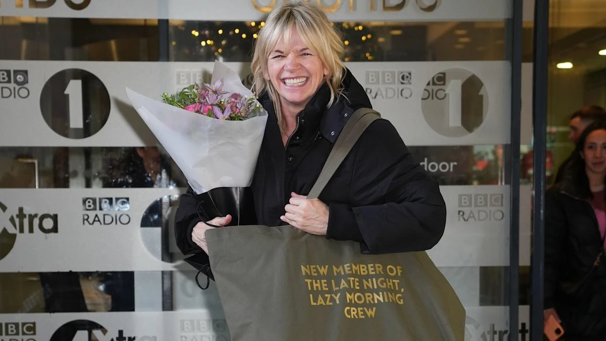 ‘Back once again with the ill behaviour’: Zoe Ball returns to BBC Radio 2