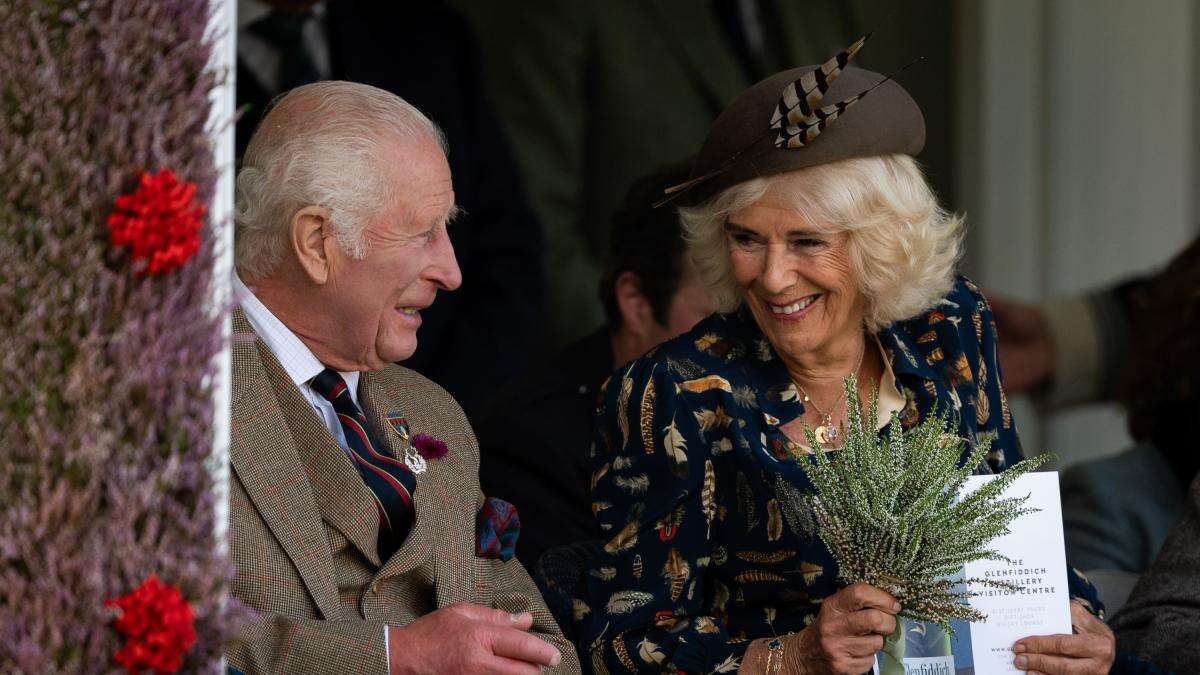 King and Queen share smiles at Highland Games before accession anniversary