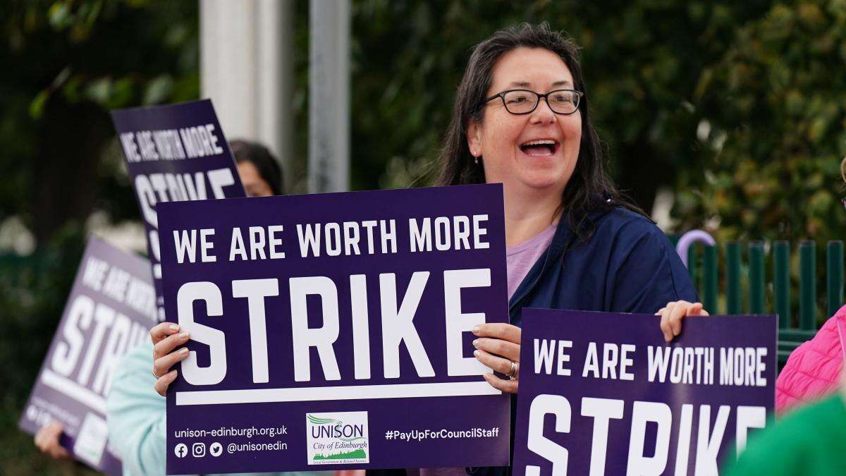 Union considers extending strike ballot to all its council workers over pay