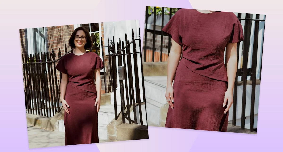 This smart summer dress is so flattering
