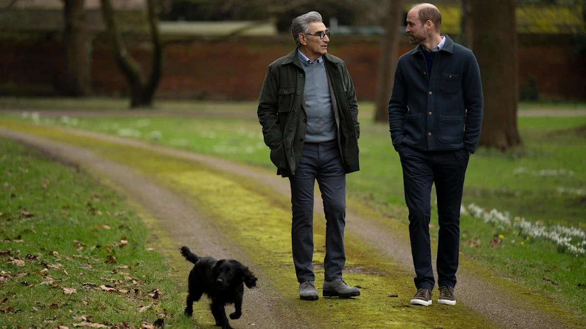 Clip reveals William inviting Eugene Levy to ‘pop down’ to Windsor Castle