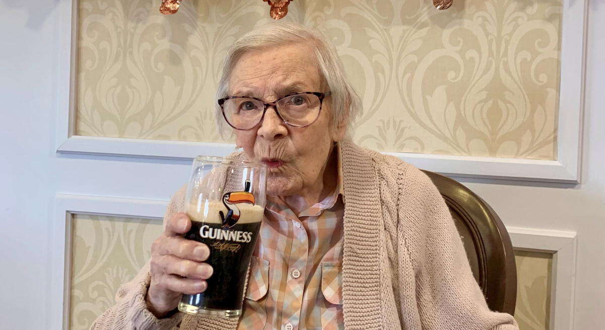 105 year-old woman says secret to long life is Guinness and never getting married