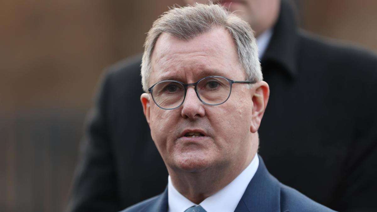 Sir Jeffrey Donaldson says ‘still work to be done’ in key NI negotiations