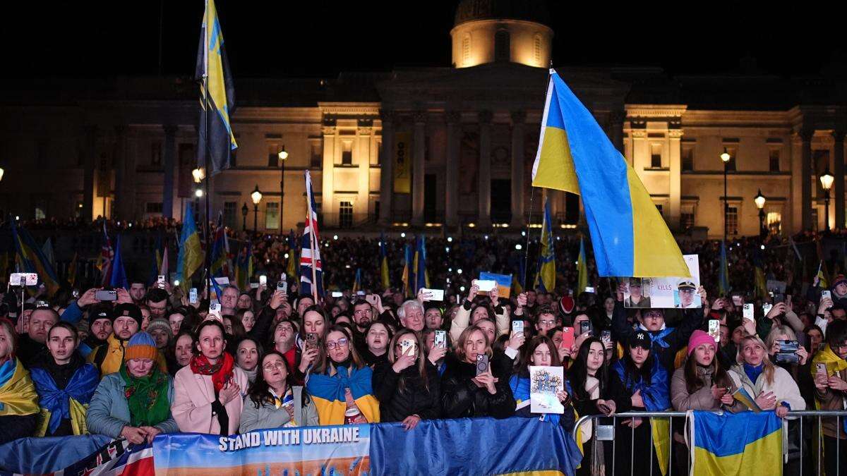 No ally should pressure Ukraine to surrender, Trafalgar Square vigil told