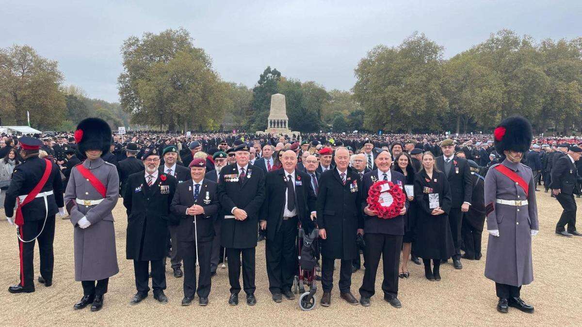 Blind veteran, 100, ‘felt 10 feet tall’ marching past Cenotaph for first time