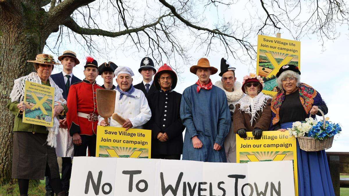 Protesters hit out at housing plan in village which ‘inspired Camberwick Green’