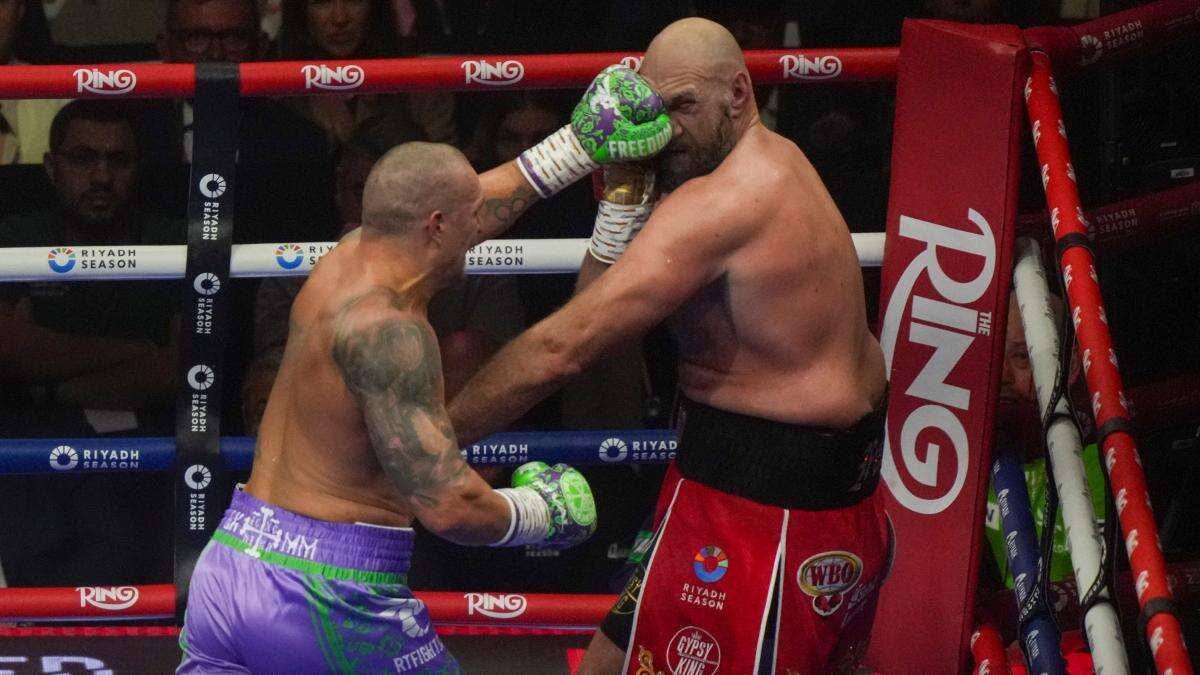 Tyson Fury loses title showdown against Oleksandr Usyk by unanimous decision