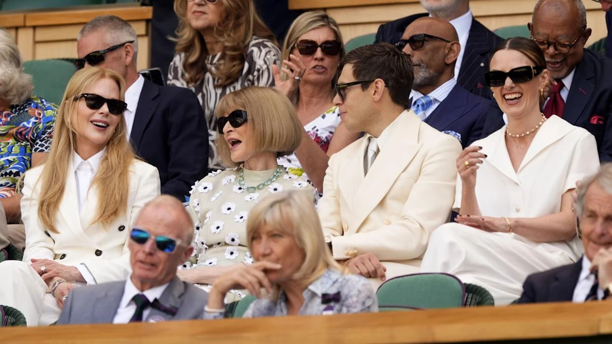 Keira Knightley, Nicole Kidman and Anna Wintour in royal box for Wimbledon final