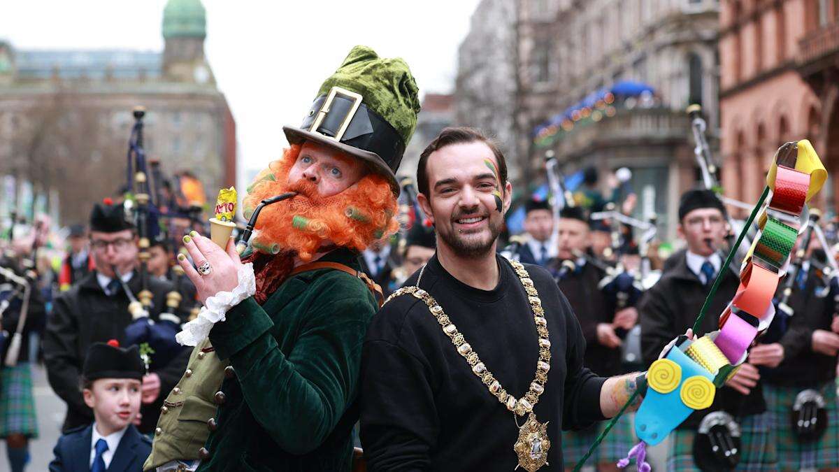 Thousands line streets of Belfast for colourful St Patrick’s Day parade