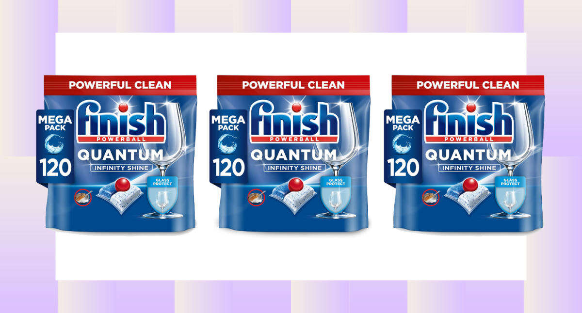 Bag 120 Finish dishwasher tablets for half price