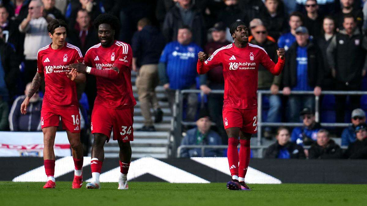 Anthony Elanga brace helps Forest see off Ipswich and boost Champions League bid