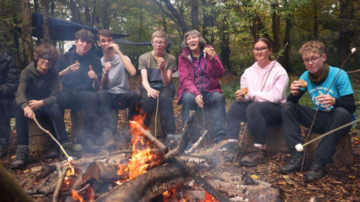 National Lottery millionaires welcome Sea Scouts to their private woodland