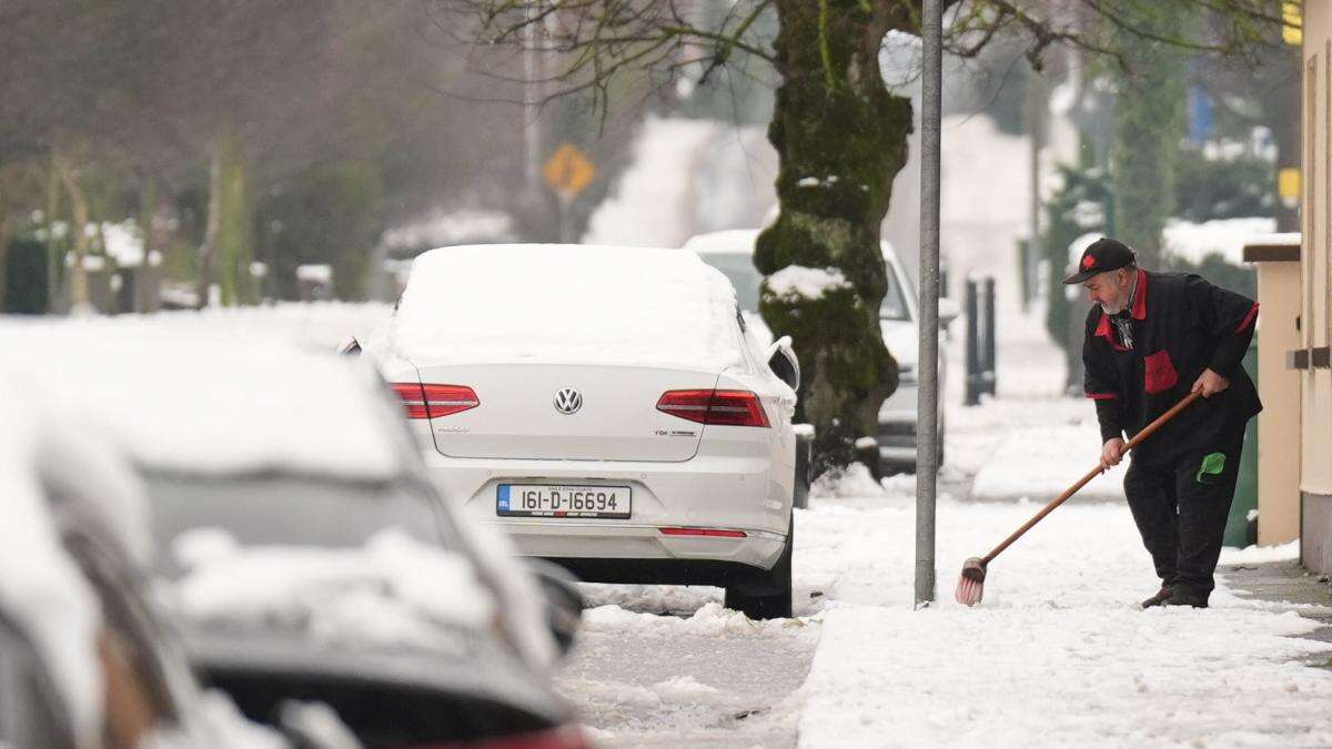 Status orange weather warnings remain in place for 11 counties in Ireland