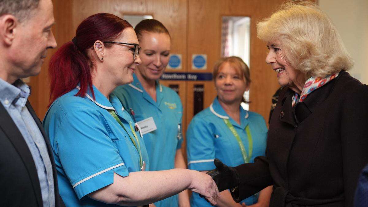 Queen speaks of need for more hospices as she praises centre during visit