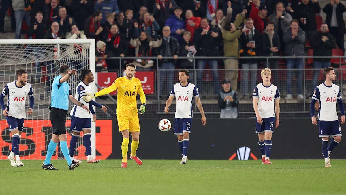 Comical Lucas Bergvall own goal condemns Tottenham to Europa League defeat