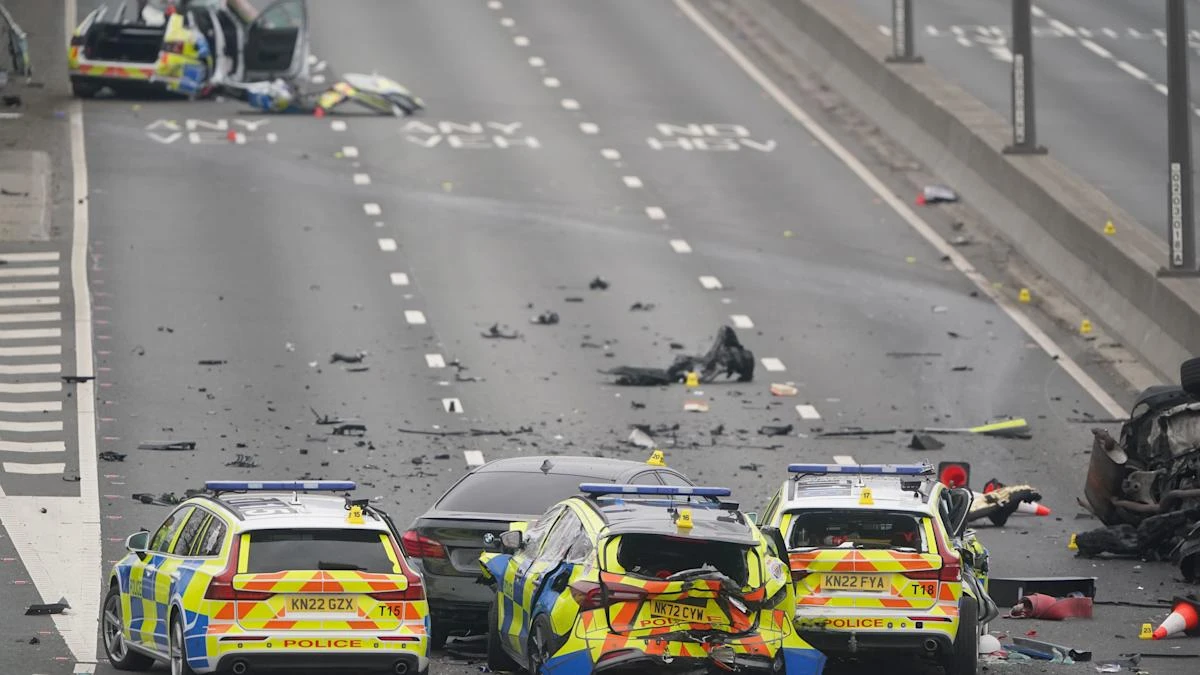 Man charged after police chase crash which injured seven officers