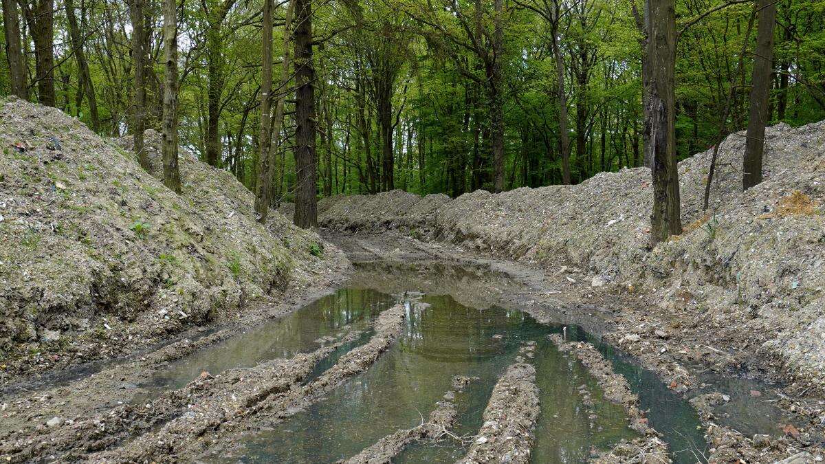 Three arrested over ‘flagrant’ waste dumping at Kent beauty spot