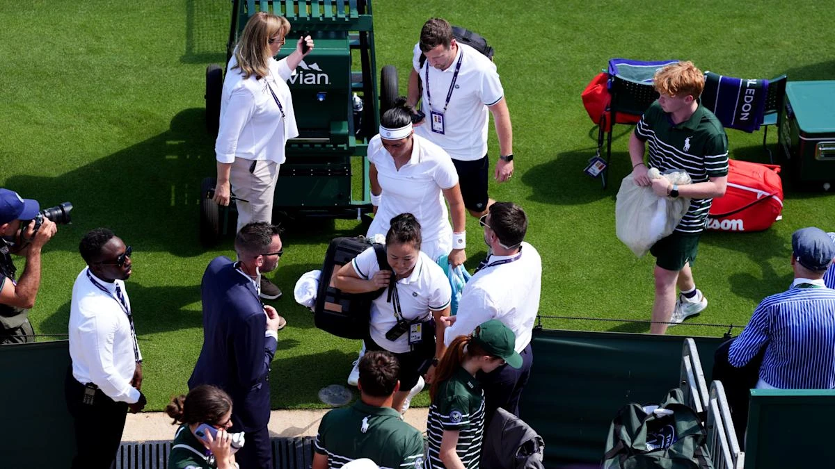 Tearful Ons Jabeur retires from Wimbledon match due to breathing difficulties