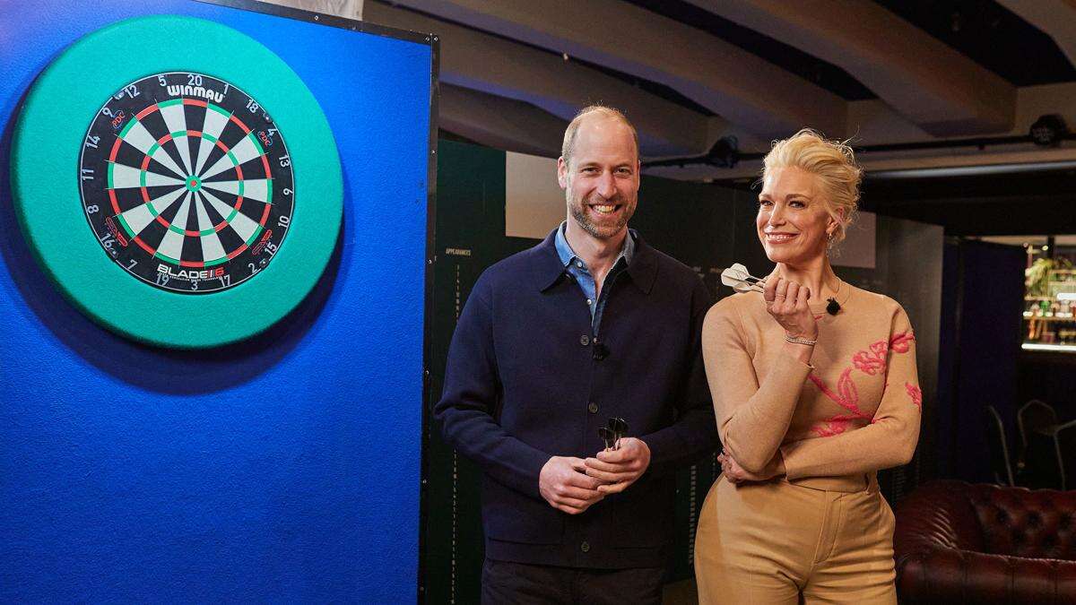 William chats about environment over darts and a pint with Hannah Waddingham