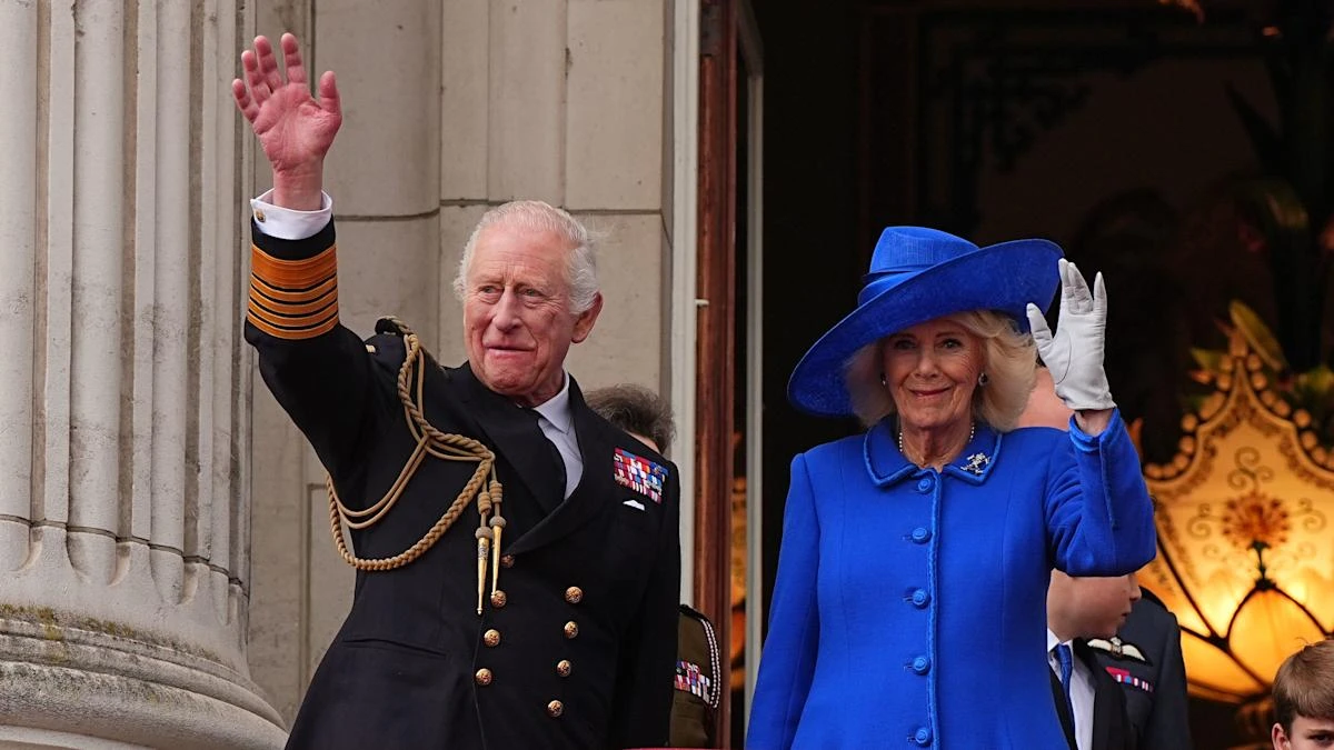 King’s uniform reflects what his grandfather George VI wore on VE Day 1945