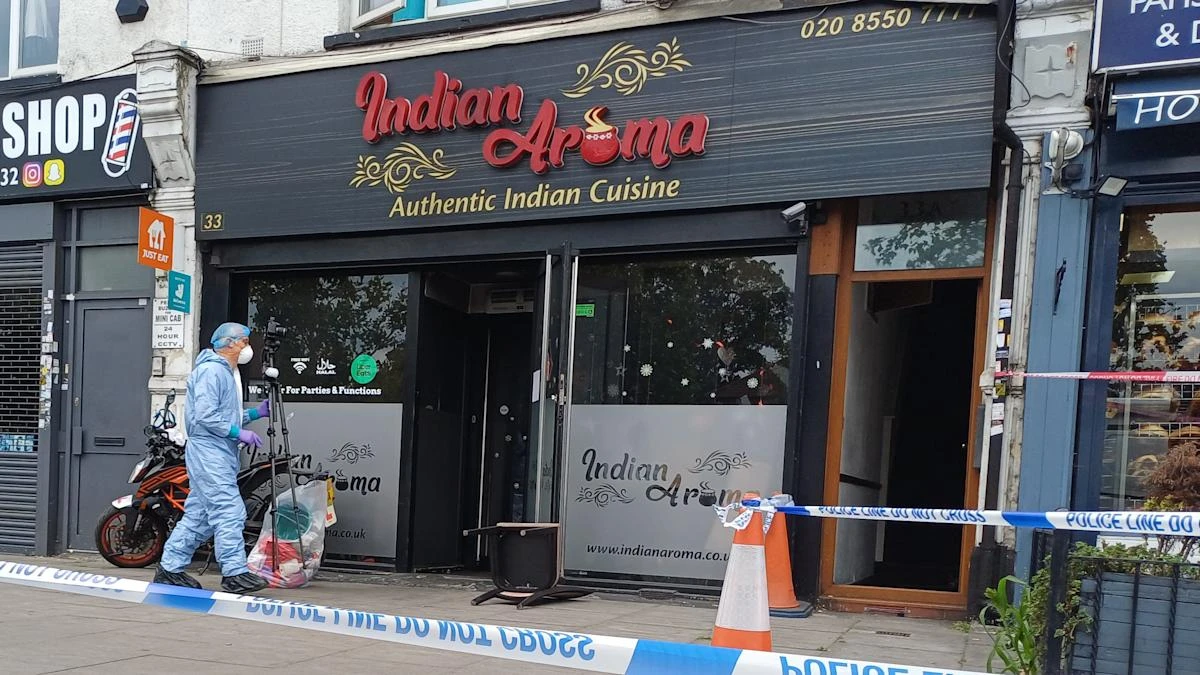 Boy, 15, and man, 54, bailed after arrest following fire at Ilford restaurant