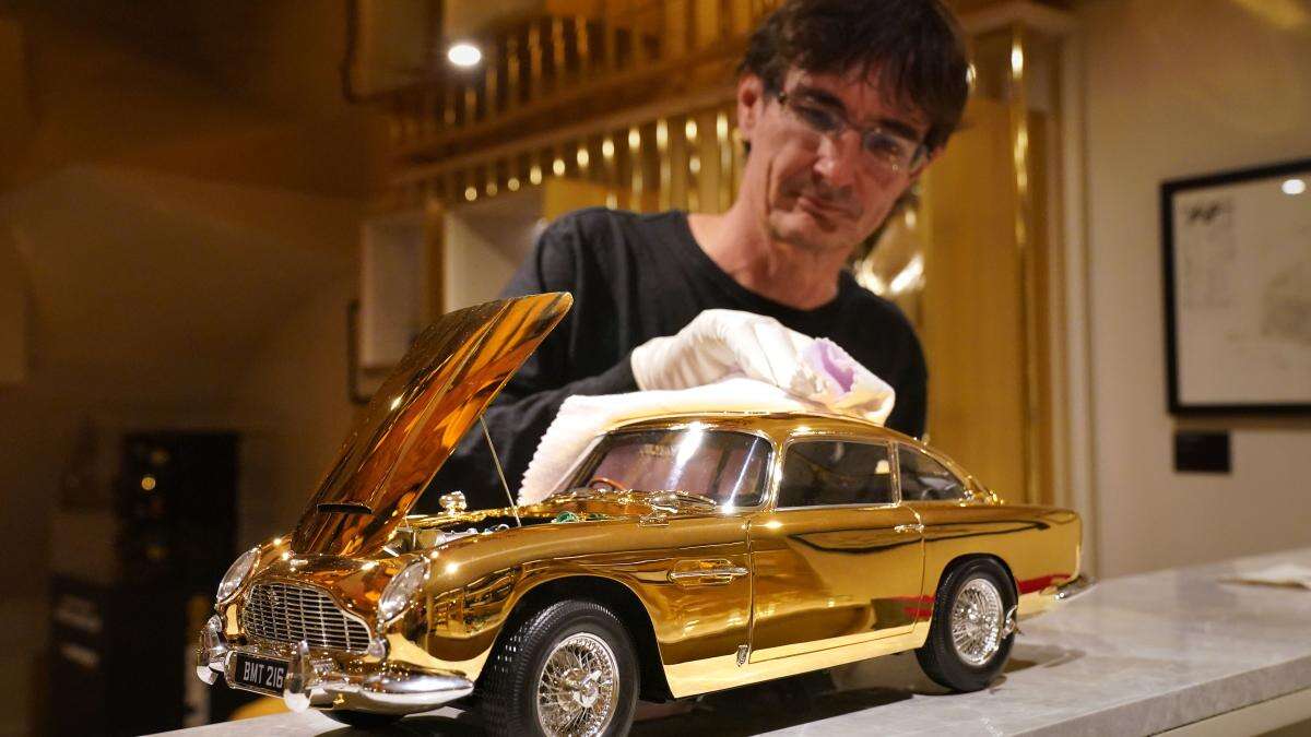 24-carat gold models of James Bond’s Aston Martin to go on sale for £25,000 each