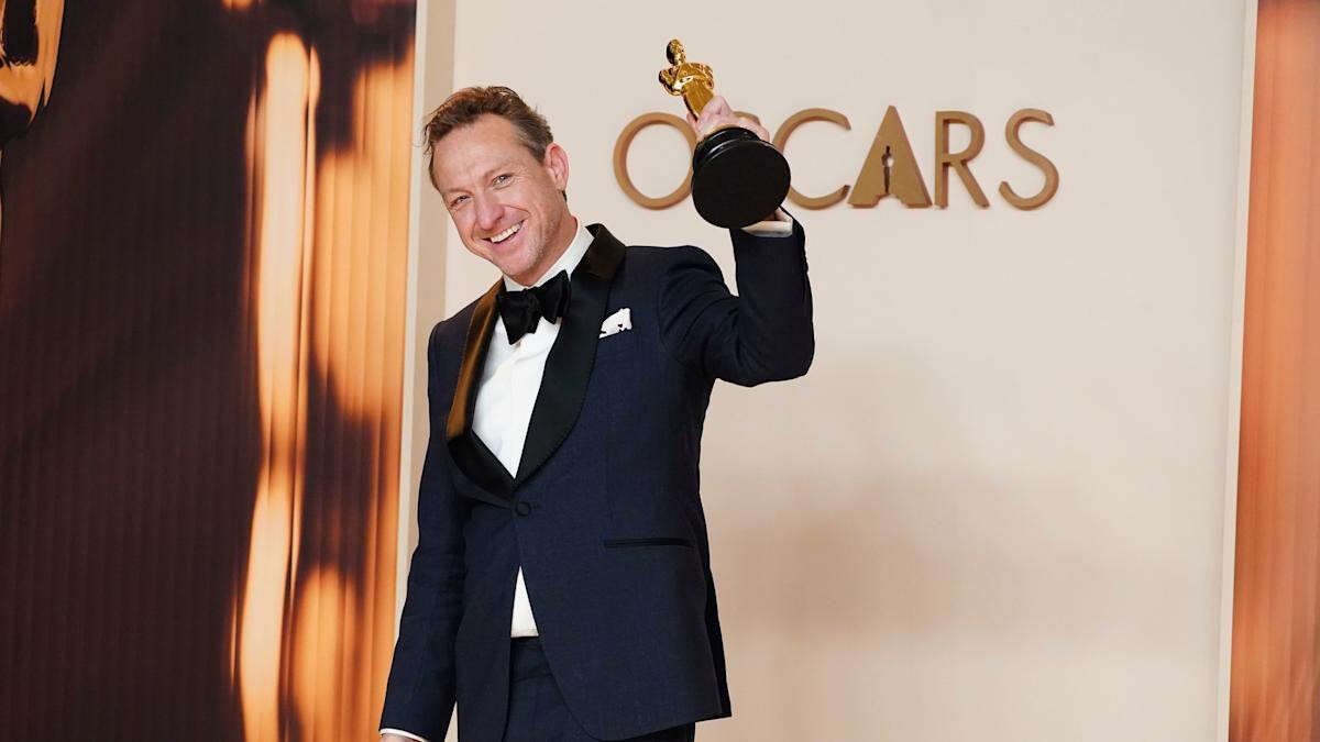 British cinematographer says it is ‘overwhelming’ winning first Oscar