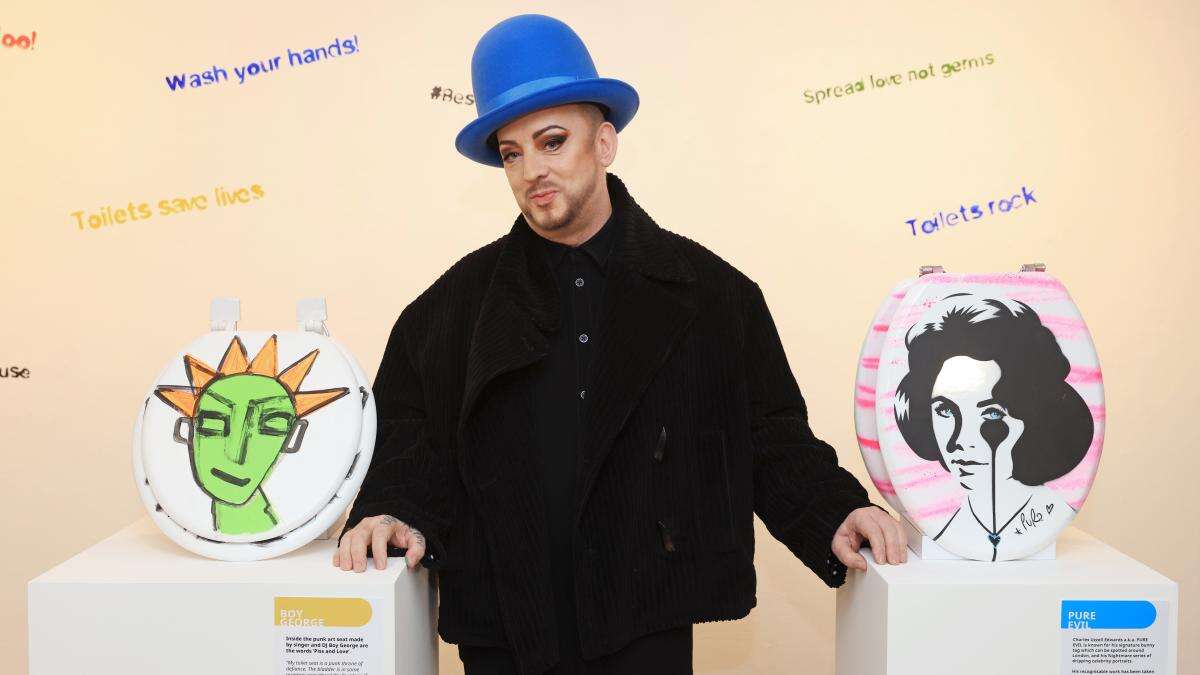 Toilet seats designed by Boy George and Harry Hill to be auctioned for WaterAid