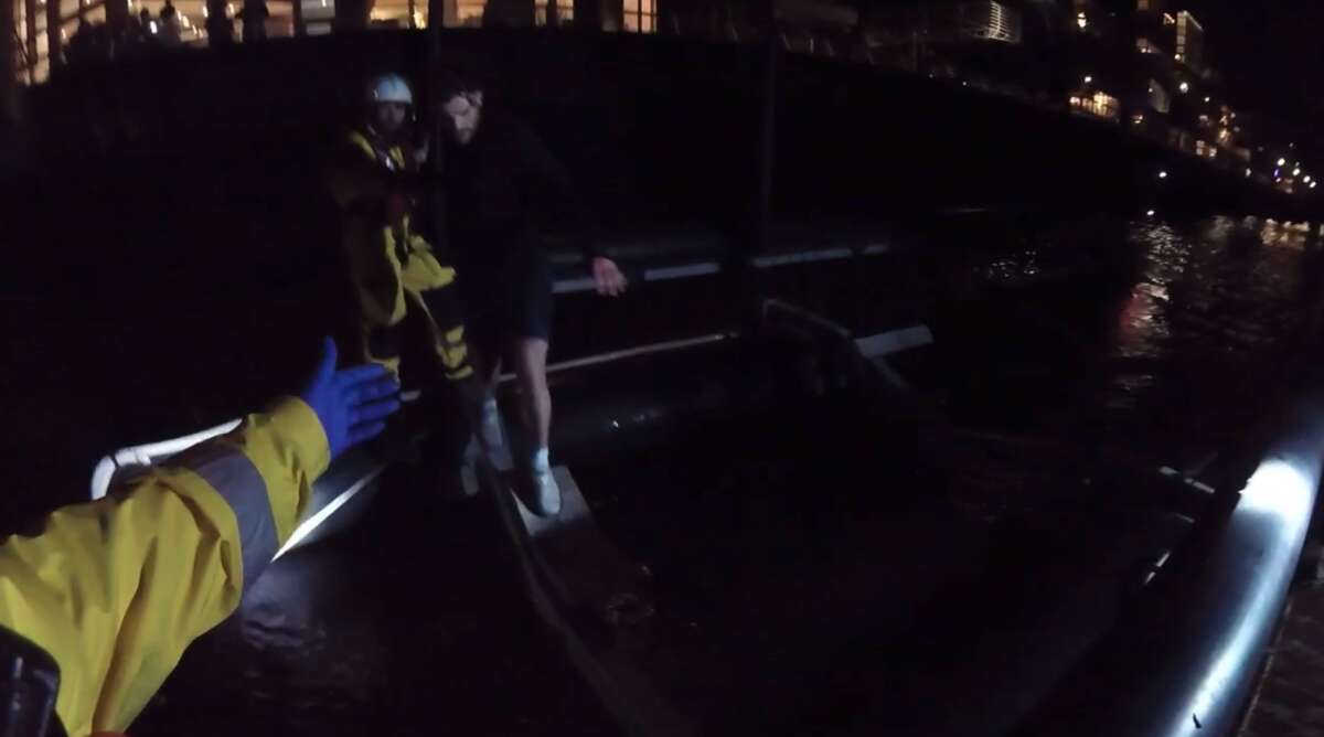 Jordan North rescued from Thames after trying to save struggling dog