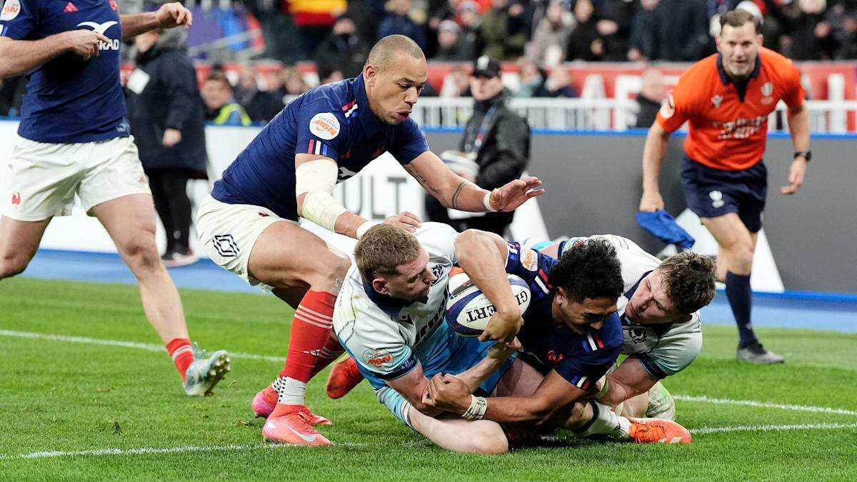 France hold off stern Scotland challenge to clinch Six Nations title in Paris