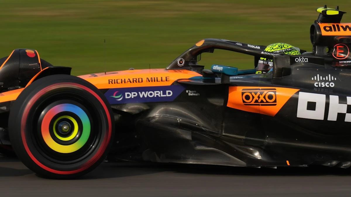 Lando Norris gets better of title rivals to land sprint pole in Brazil