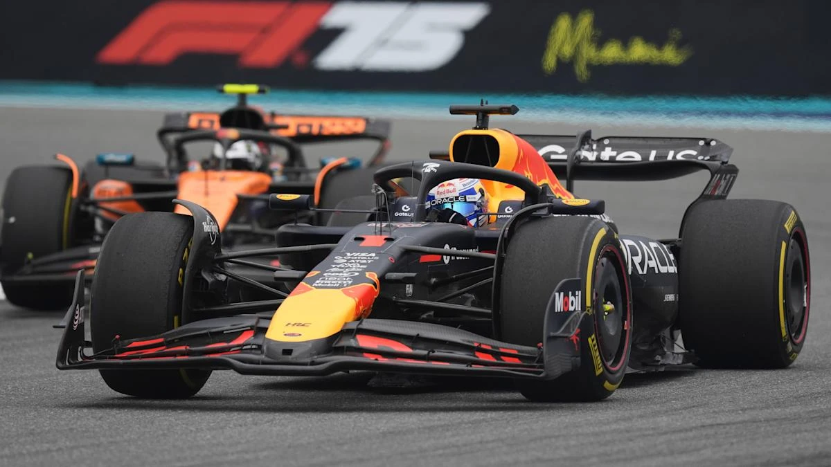 Lando Norris says battling Max Verstappen is a case of ‘crash or don’t pass’