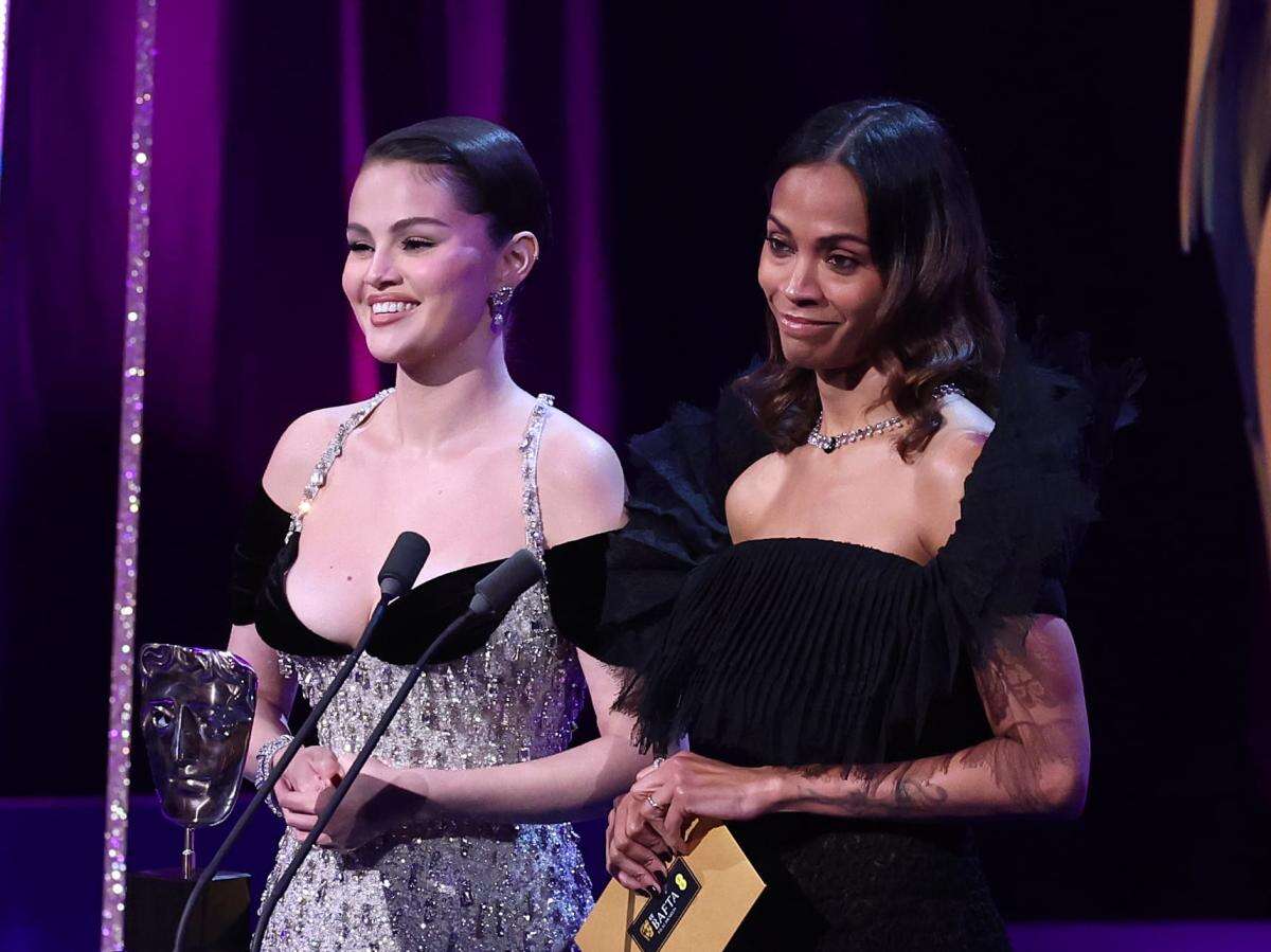 Selena Gomez struggles to announce Kneecap win at the Baftas 2025