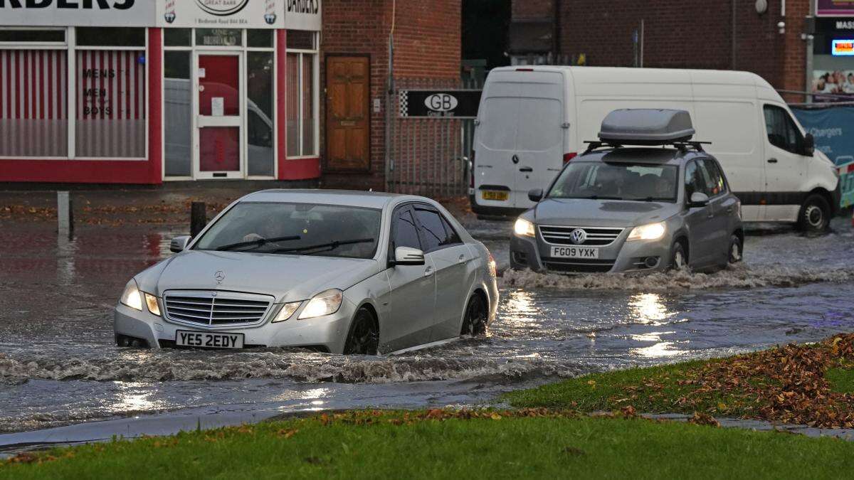 More than a month’s worth of rain could fall as amber warning comes into effect