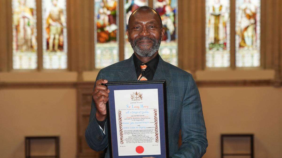 Sir Lenny Henry receives Freedom of the City of London