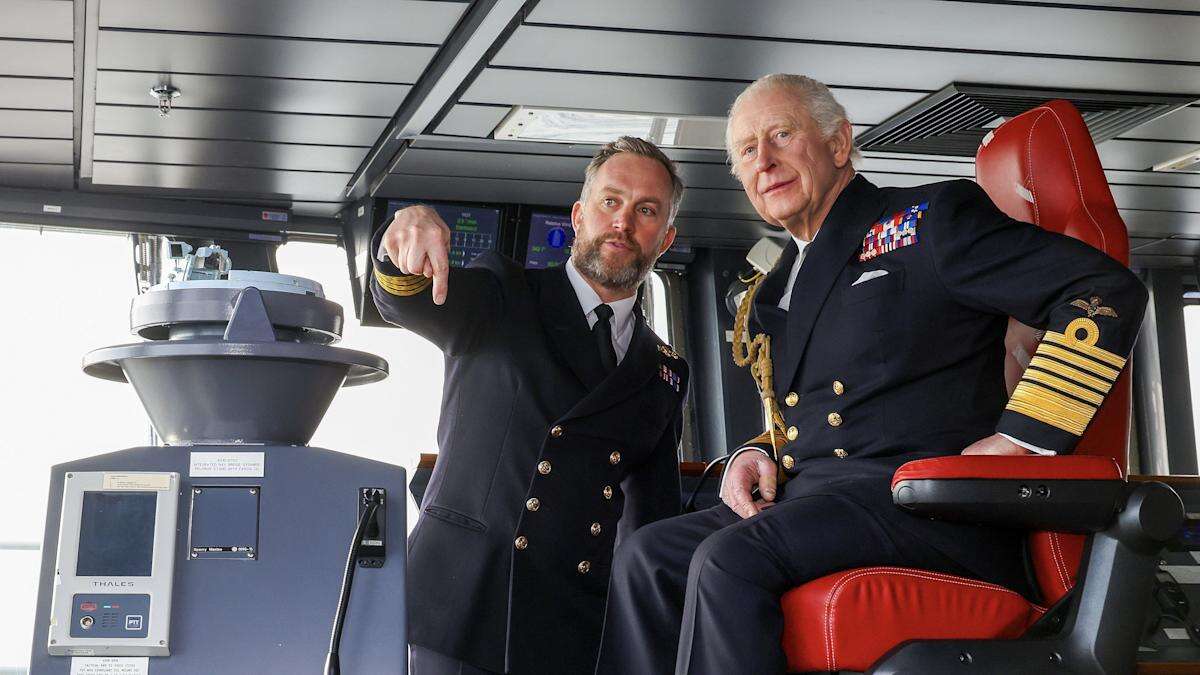 King visits Royal Navy flagship ahead of major deployment