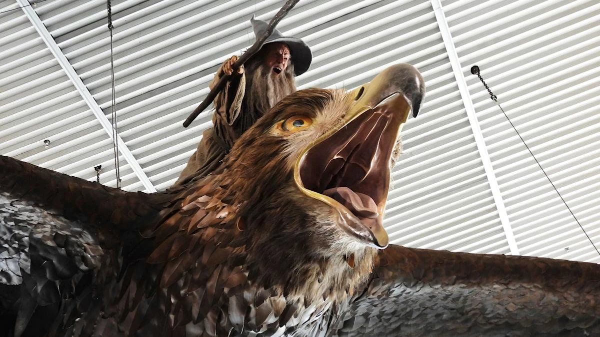 Giant sculpture of Gandalf riding an eagle to be removed from Wellington Airport