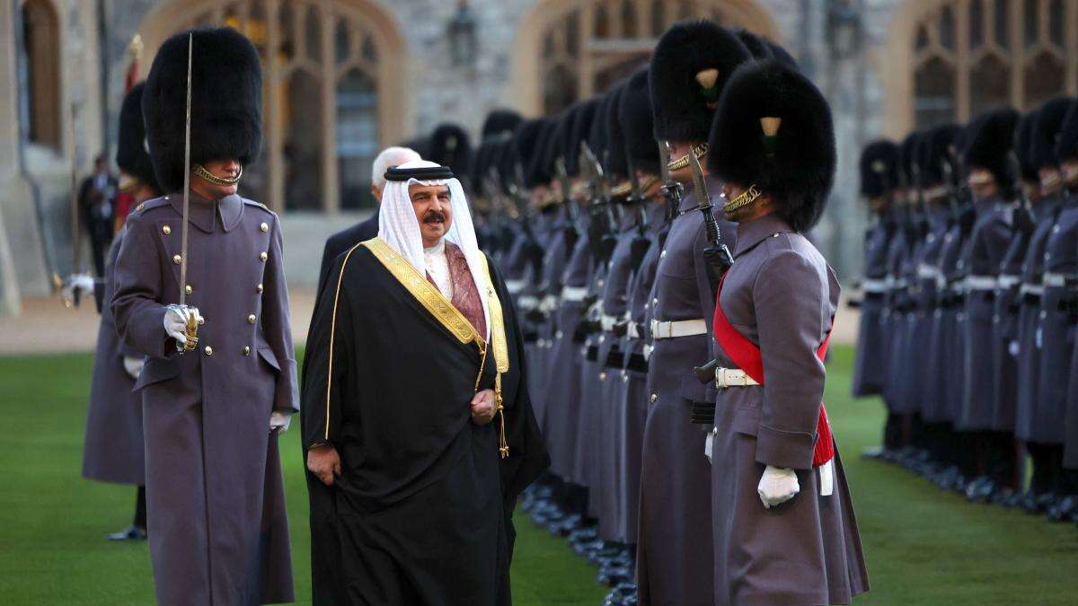 King hosts Bahrain’s sovereign at Windsor amid criticism of the visit