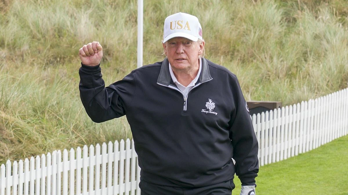 Donald Trump a ‘little busy’ to attend his granddaughter’s LPGA Tour debut
