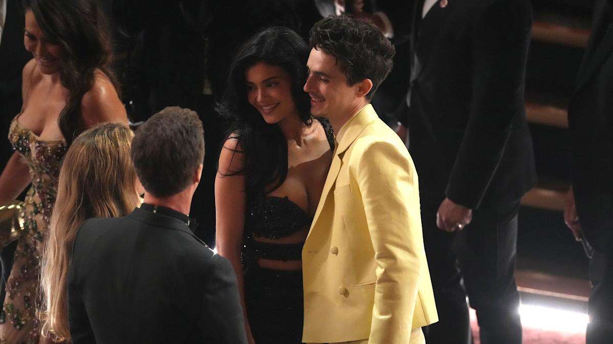 Timothee Chalamet and Kylie Jenner bring date night to the Oscars